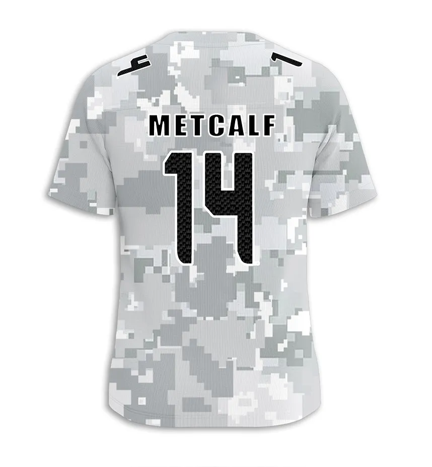 #14 Metcalf Seattle Seahawks Jersey Salute to Star Players Camouflage Jersey American Football New Fashion Jersey