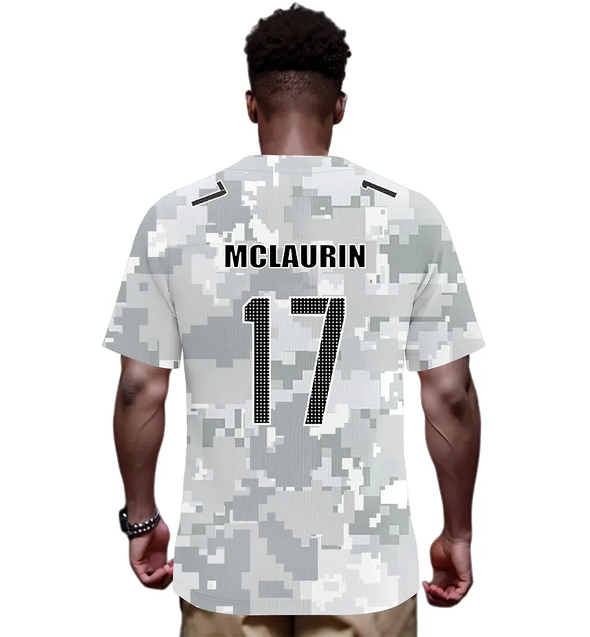 #17 McLaurin Washington Commanders Jersey Salute to Star Players Camouflage Jersey American Football New Fashion Jersey