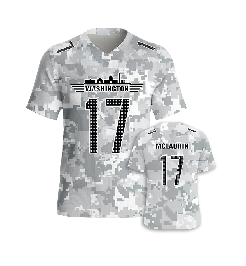 #17 McLaurin Washington Commanders Jersey Salute to Star Players Camouflage Jersey American Football New Fashion Jersey