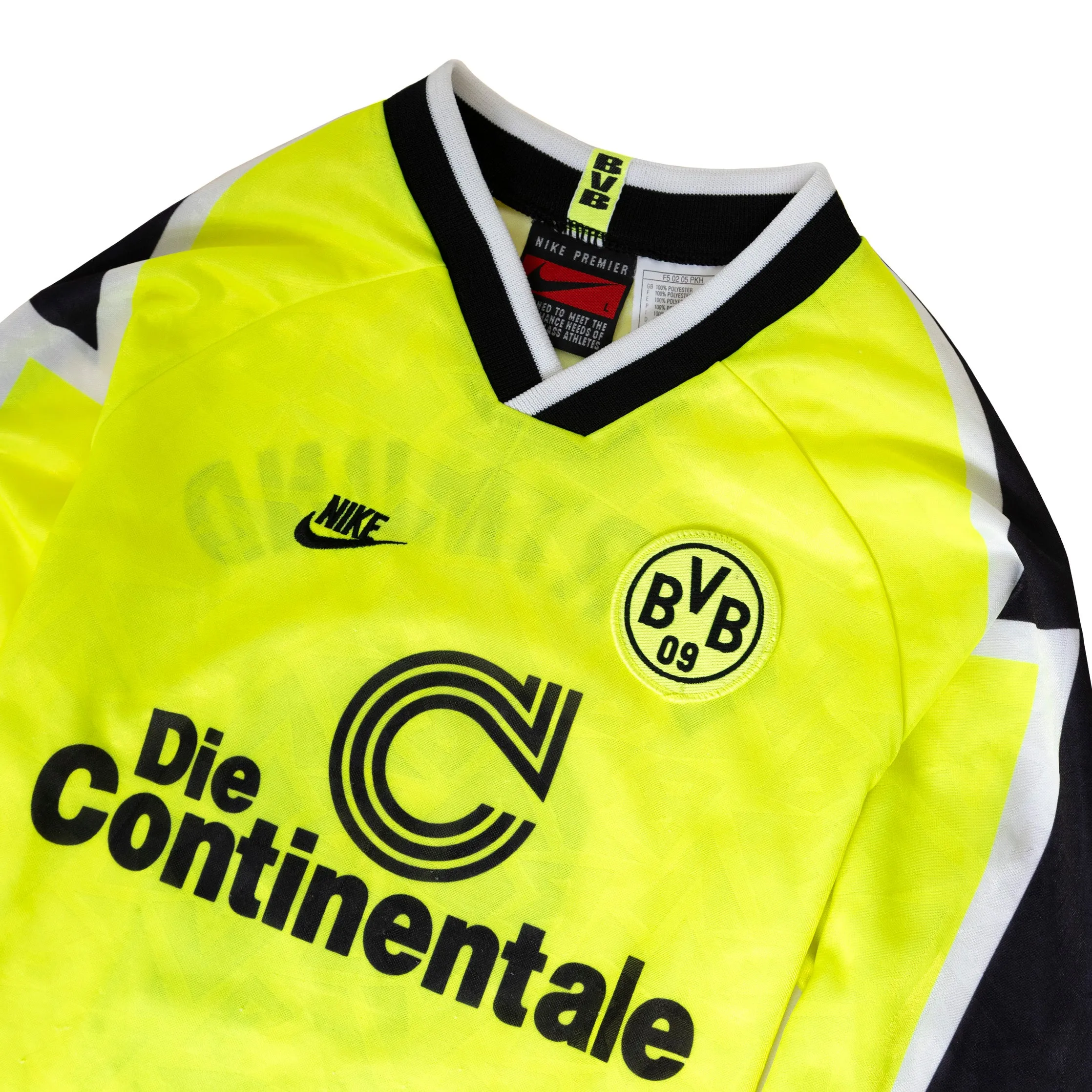 1995/96 Borussia Dortmund BVB '9' Home Football Shirt