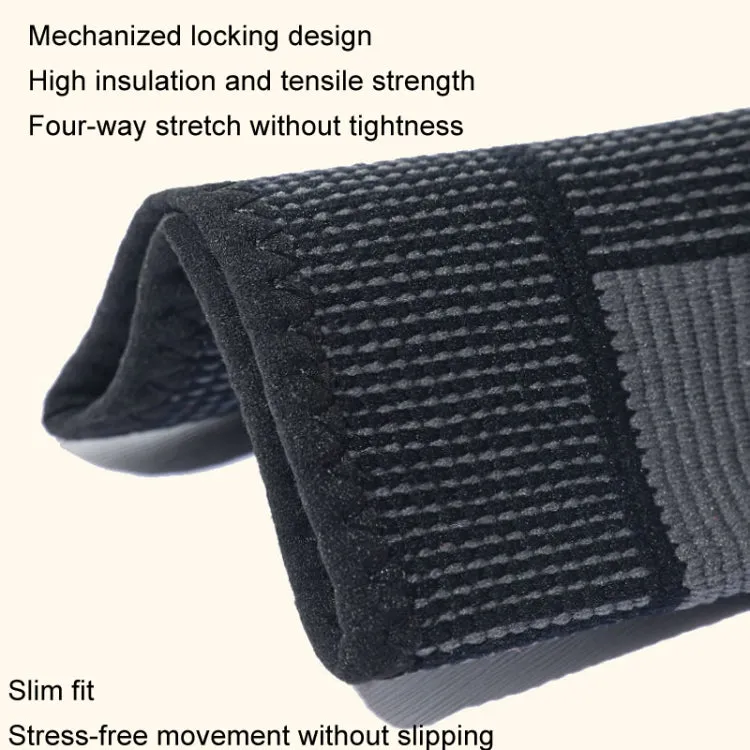 1pair Anti-Slip Compression Straps Keep Warm And Lengthen Knee Pads, Size: XL(Warm Green)