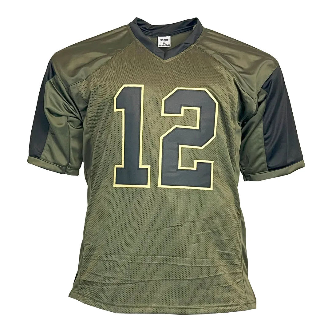 Aaron Rodgers Unsigned Salute to Service Football Jersey