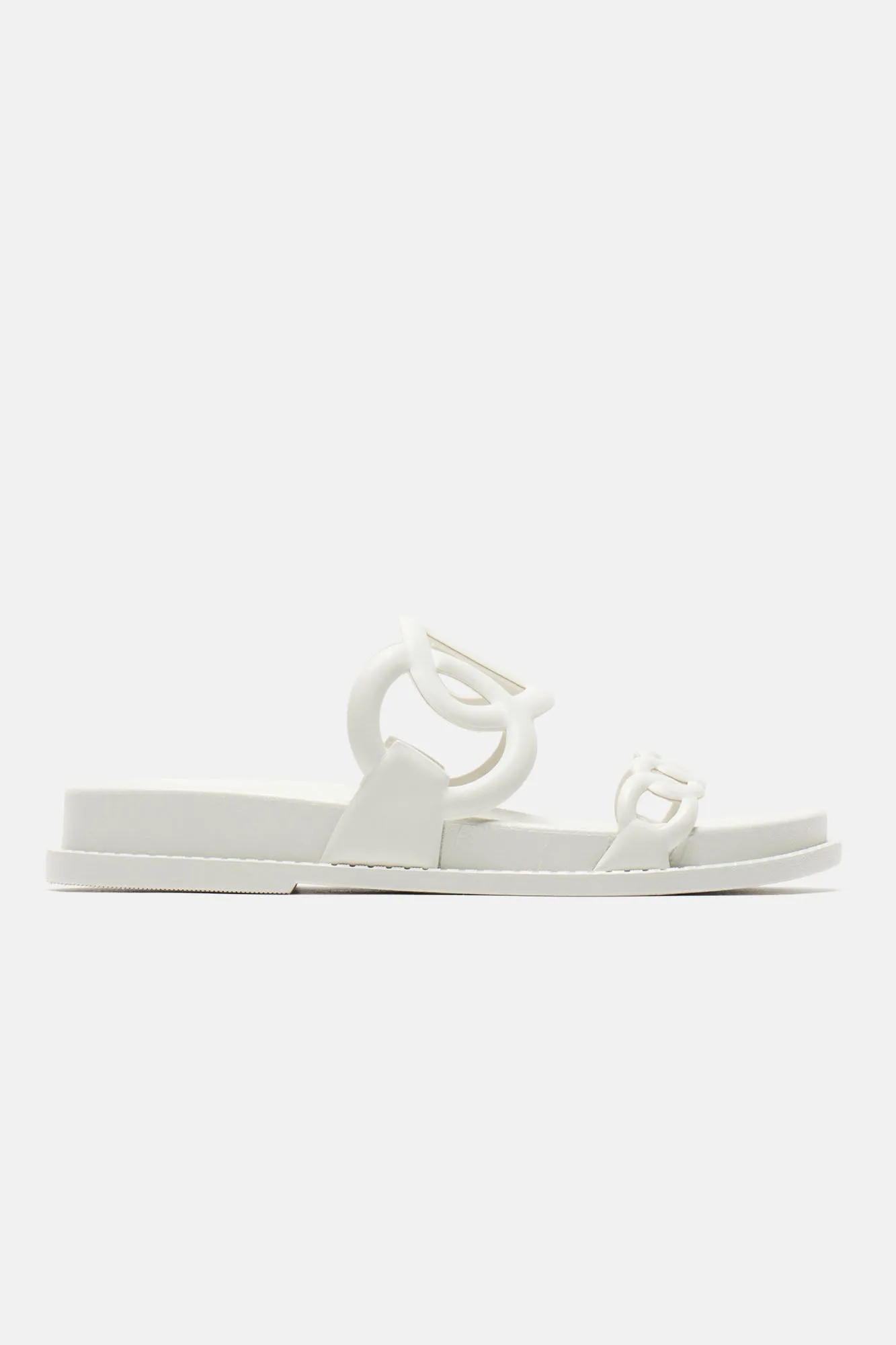 About To Follow Casual Slides - White