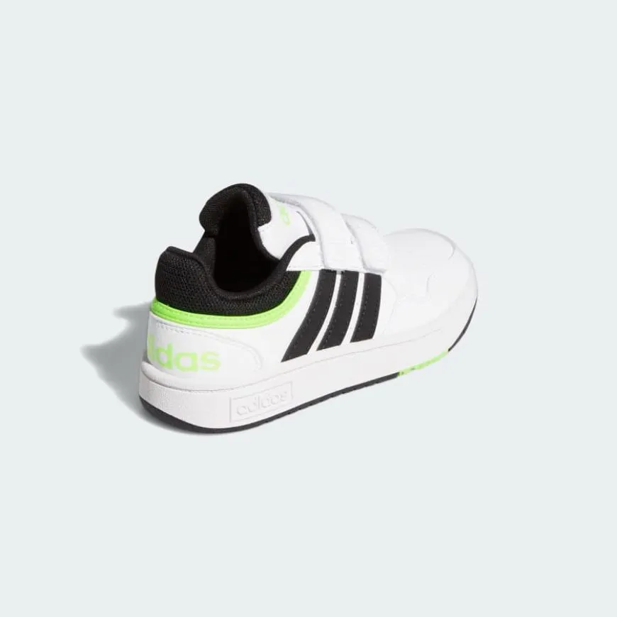 Adidas Hoops 3.0 Ps-Boys Basketball Shoes White/Black