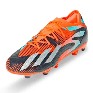 adidas Jr. X Speedportal Messi.1 Firm Ground Soccer Cleats (Team Solar Orange/Metallic Silver)