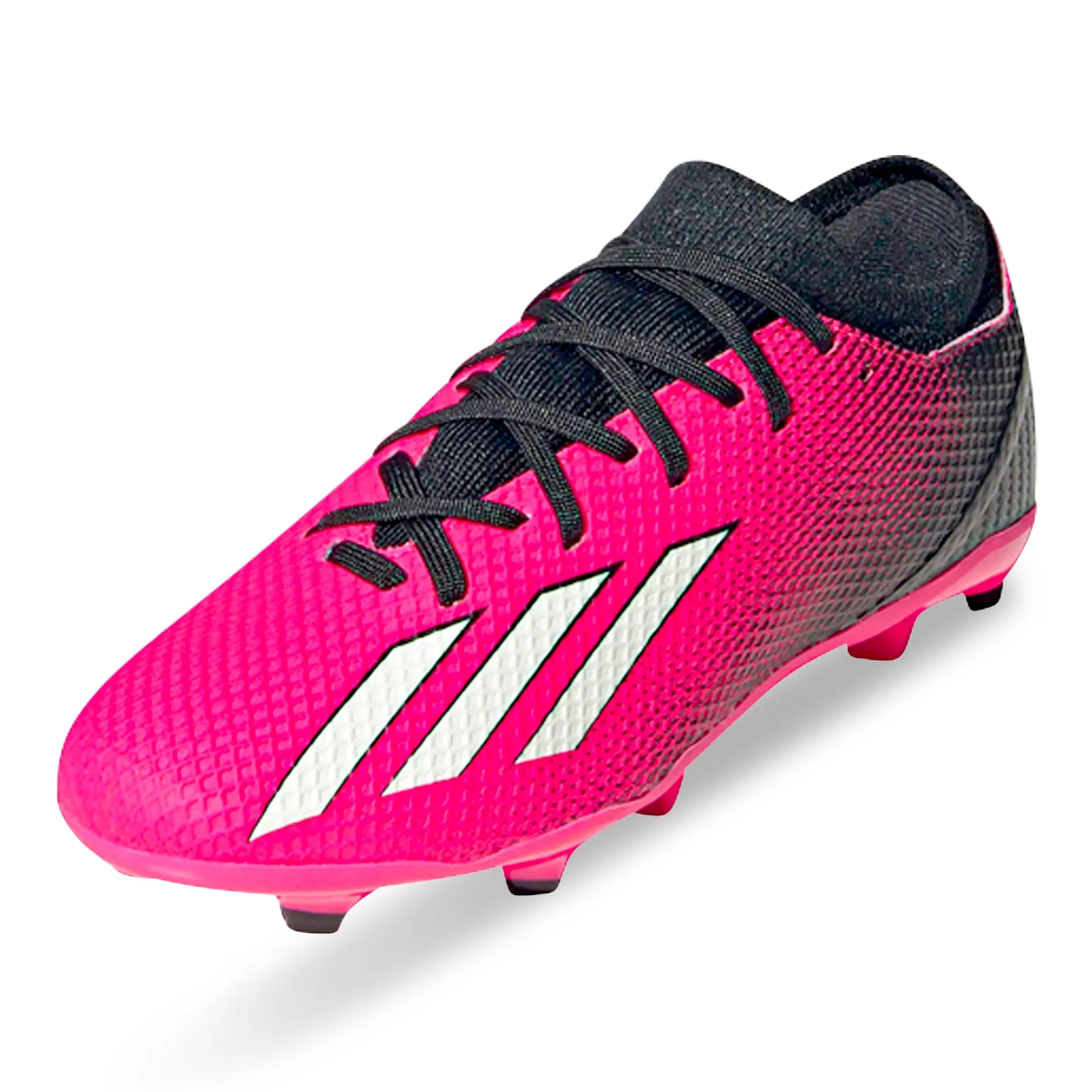 adidas Jr. X Speedportal.1 Firm Ground Soccer Cleats (Team Shock Pink/Black)