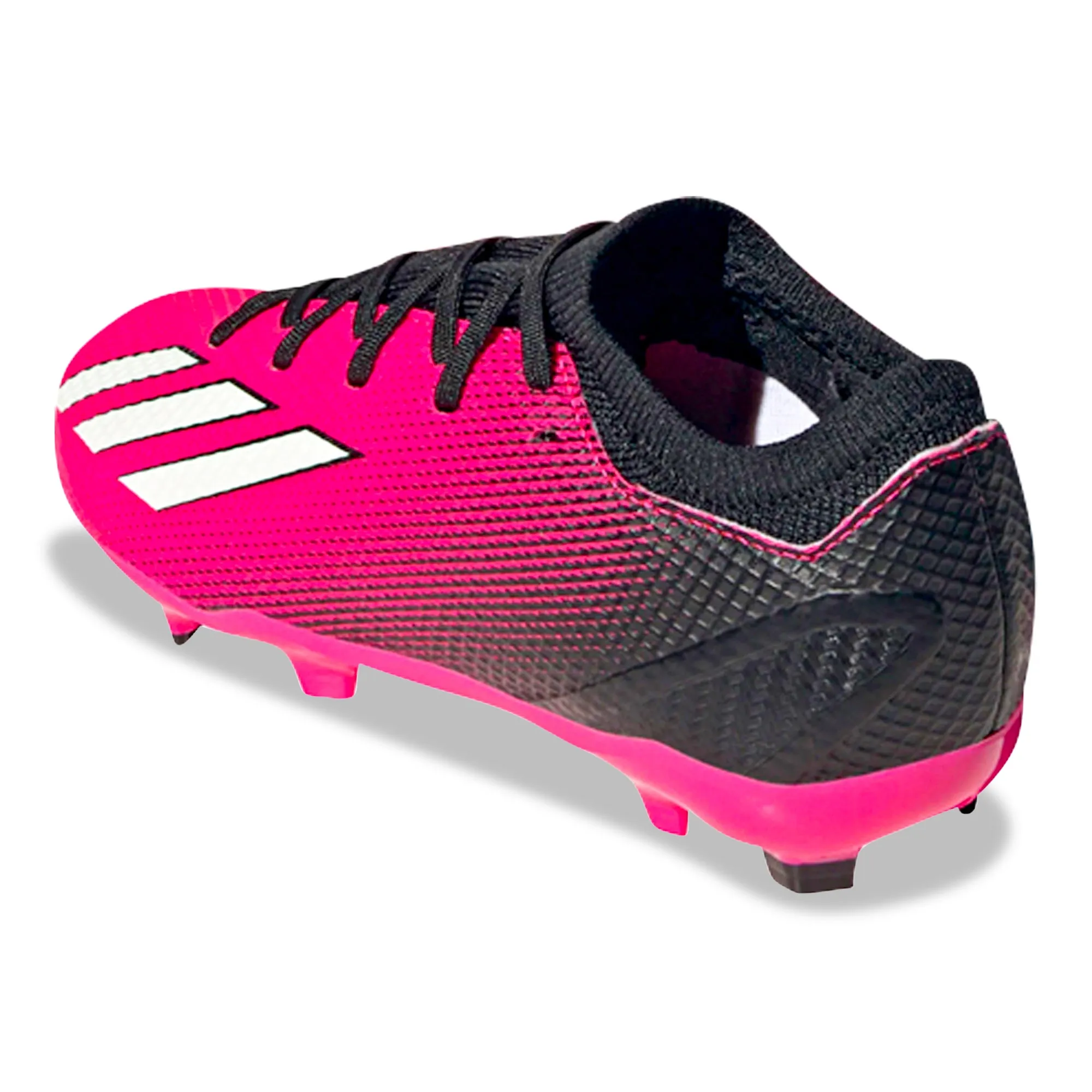 adidas Jr. X Speedportal.1 Firm Ground Soccer Cleats (Team Shock Pink/Black)