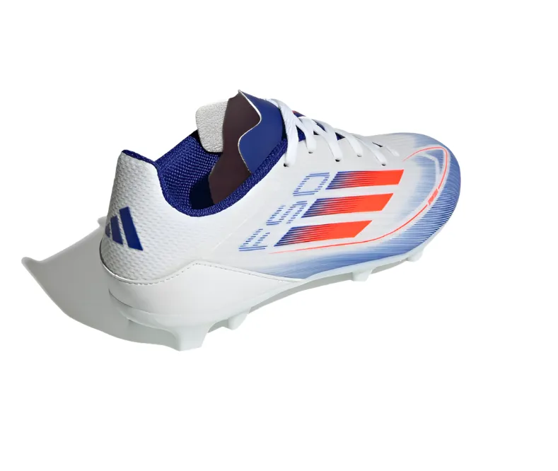 Adidas Kids Football Boots F50 League White/ Solar Red/ Lucid Blue