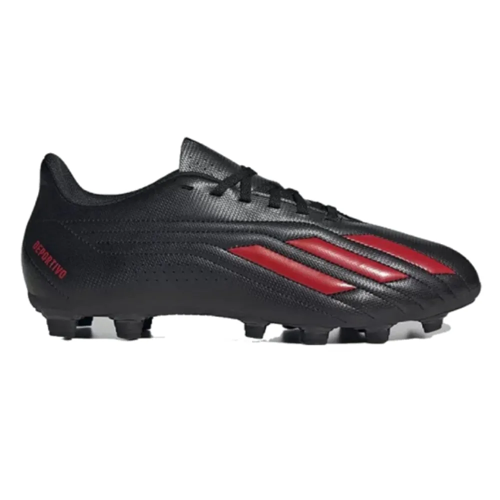 Adidas Men's Deportivo II Flexible ground Football Shoe (Core Black/Red/Red)