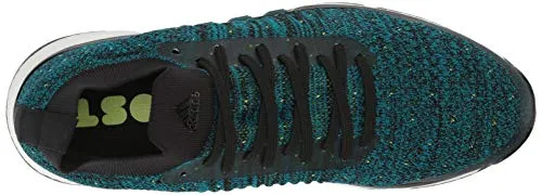 adidas Men's TOUR360 XT Primeknit Golf Shoe, core Black/Active Teal/Solar Slime, 10.5 Medium US