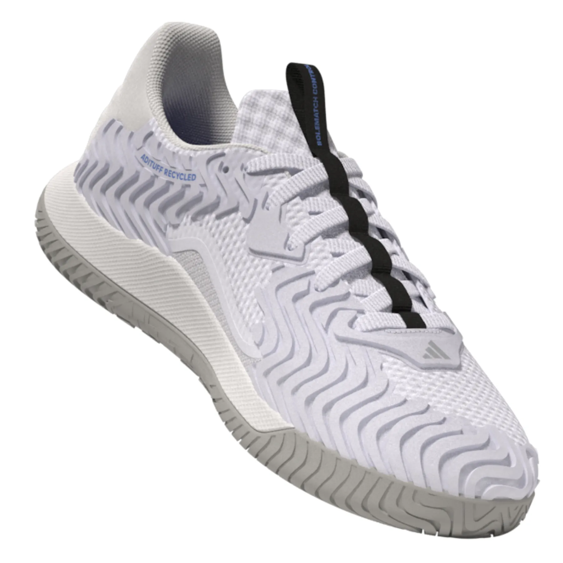 Adidas Performance Sole Match Control Men Tennis Shoes - Ftw White/Core Black/Lucblu