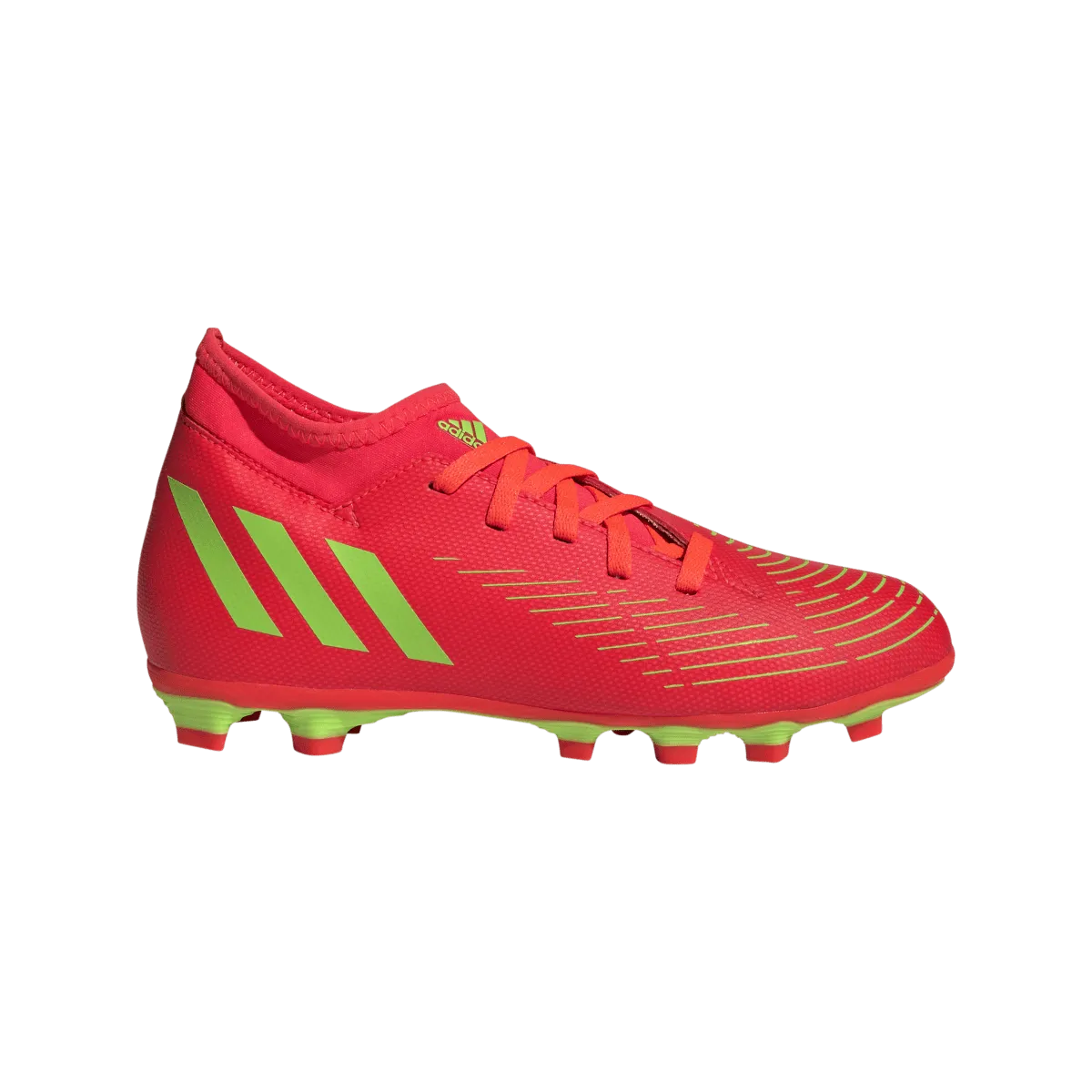 adidas Predator Freak.4 S FxG Youth Soccer Cleats GW0966 SOLAR RED/YELLOW