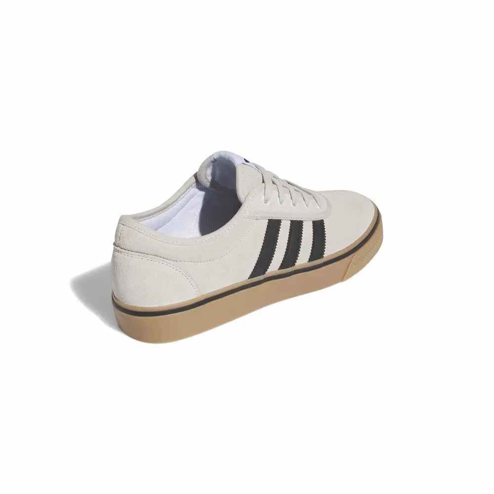 Adidas Skateboarding Adi Ease Crystal White Black Gum Skate Shoes