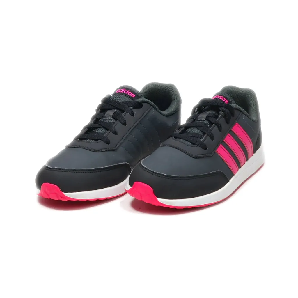 Adidas Vs Switch 2 K Low-Top Sneakers Leather Black Colour For Women