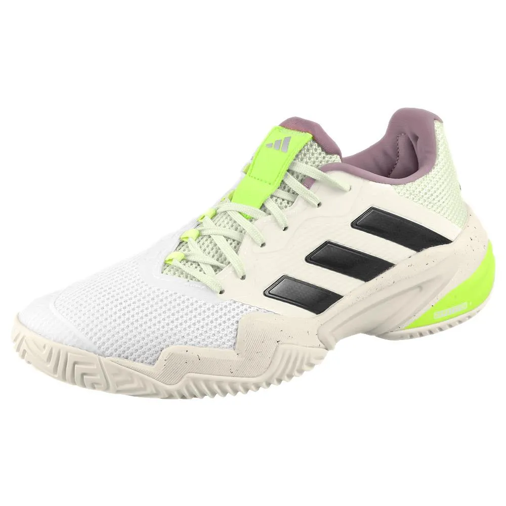 adidas Women's Barricade 13 - Cloud White/Crystal Jade