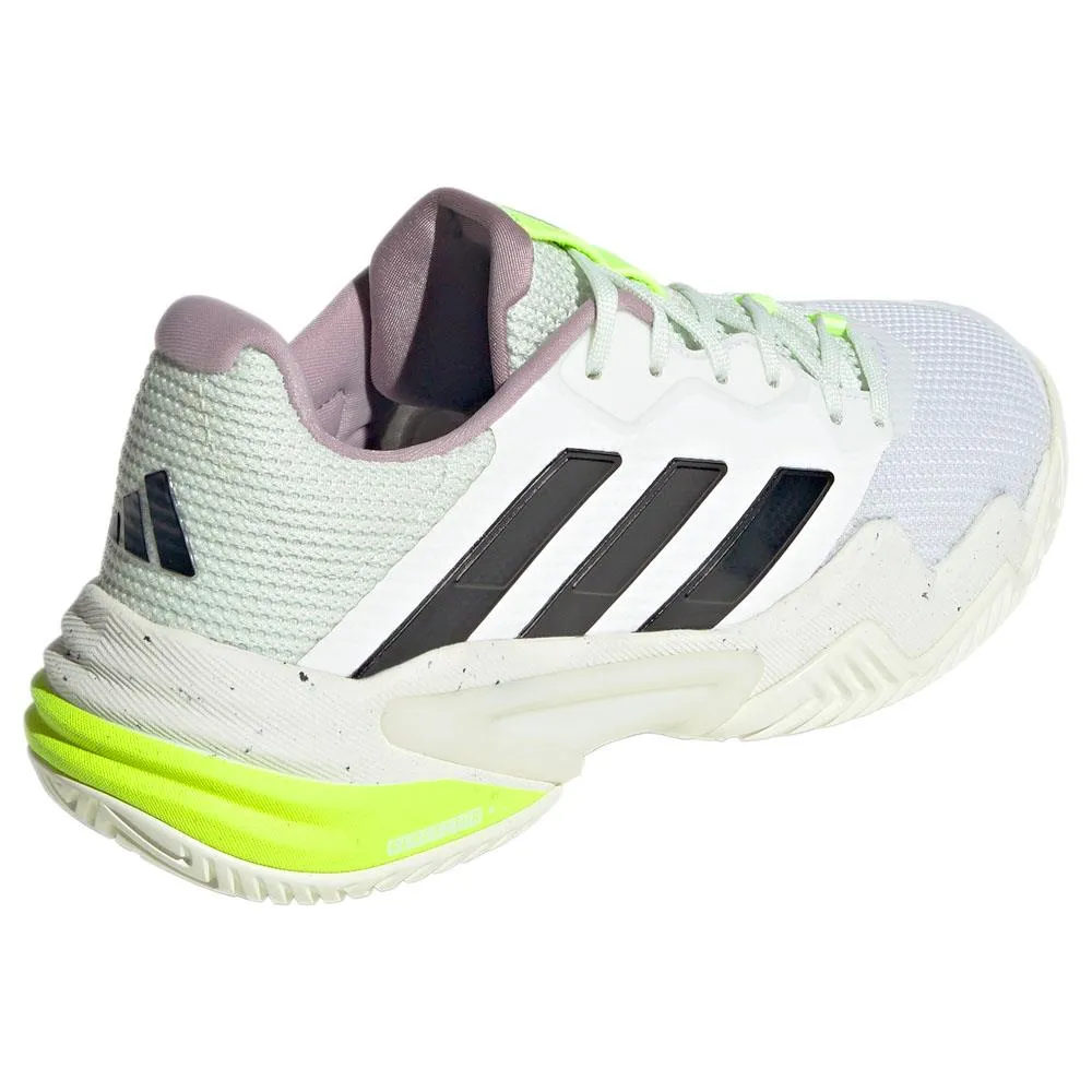 adidas Women's Barricade 13 - Cloud White/Crystal Jade