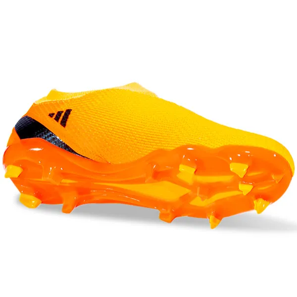 adidas X Speedportal.3 Laceless Firm Ground Soccer Cleats (Solar Gold/Team Solar Orange)