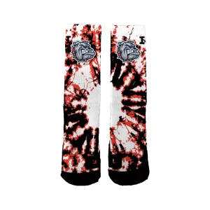 Ainsworth Bulldog Football Tie Dye Socks