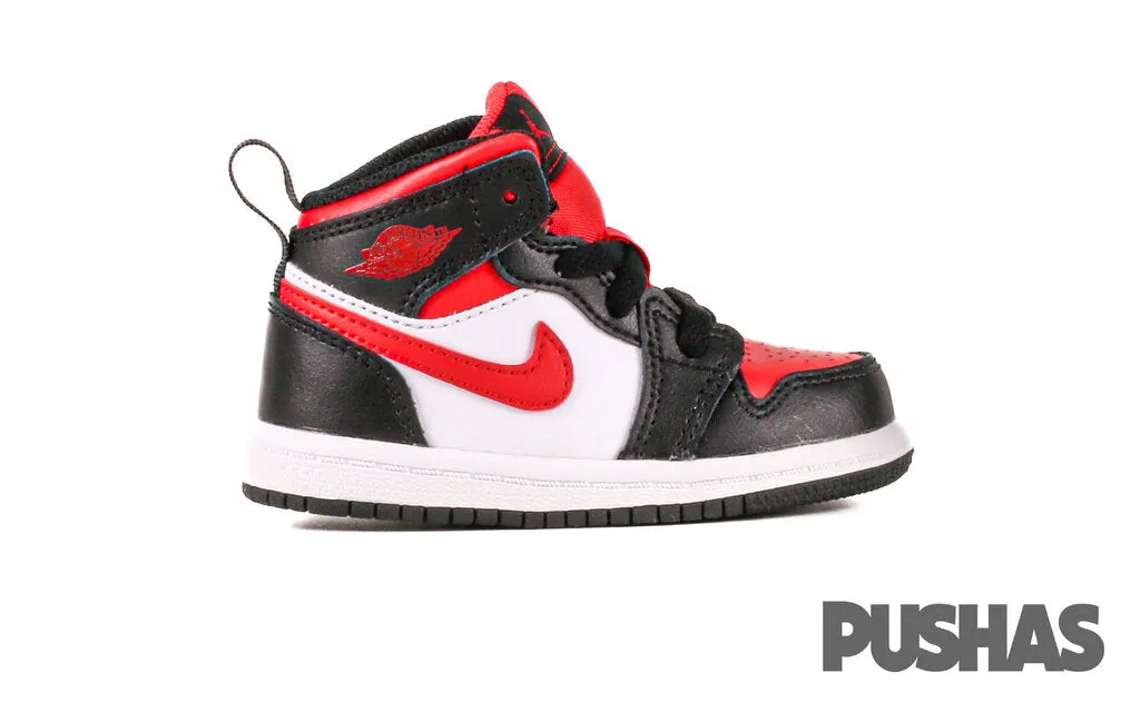 Air Jordan 1 Mid 'Black Fire Red' TD (2022)