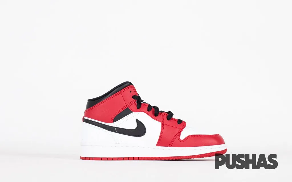 Air Jordan 1 Mid 'Chicago White Heel'