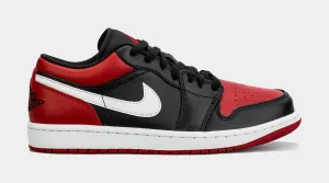 Air Jordan 1 Retro Low Alternate Bred Toe Mens Lifestyle Shoes (Black/Red)