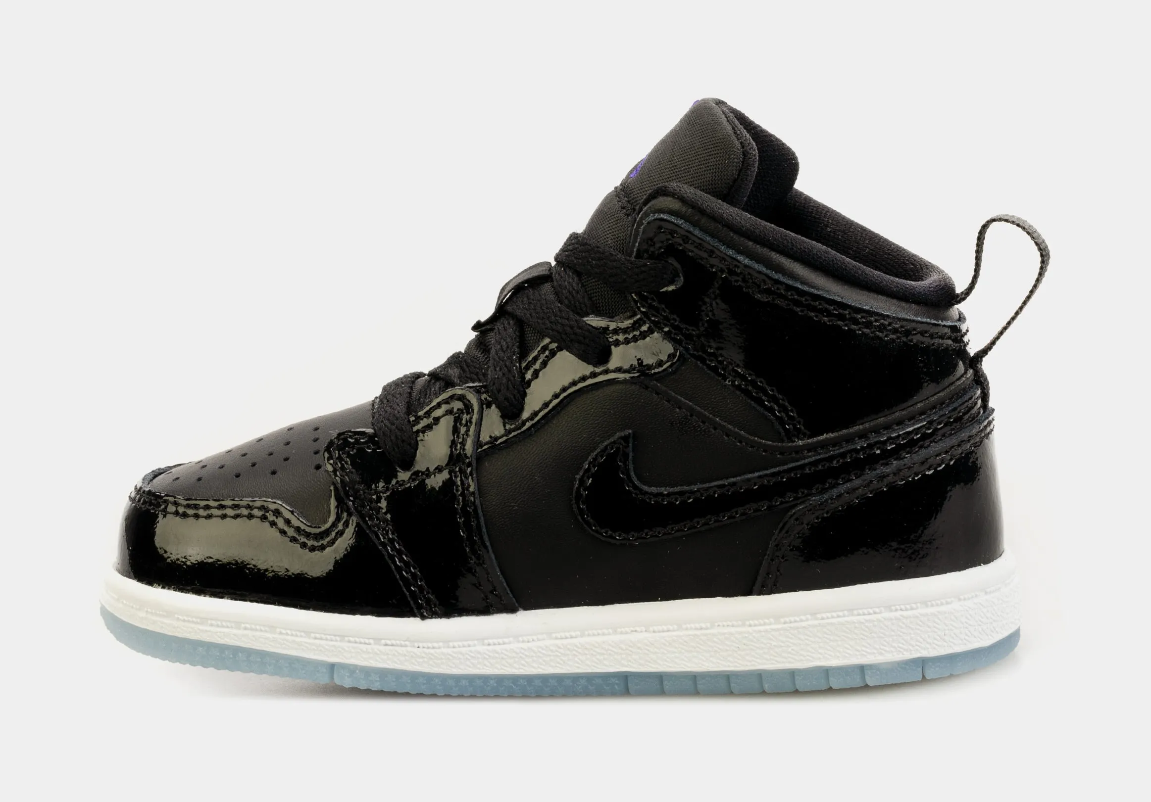 Air Jordan 1 Retro Mid Space Jam Infant Toddler Lifestyle Shoes (Black/Blue)