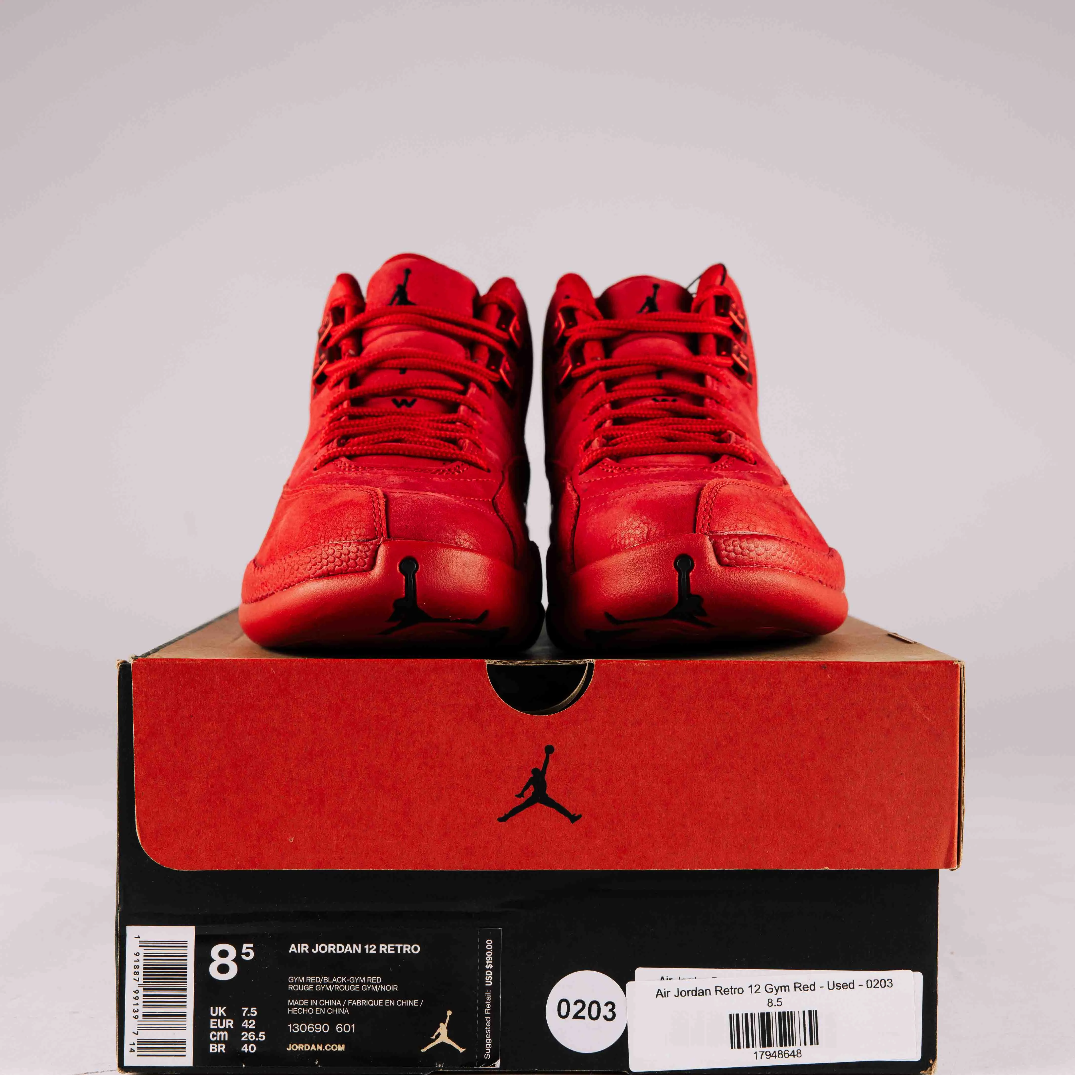 Air Jordan Retro 12 Gym Red - Used - 0203