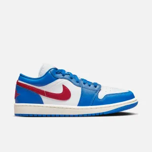 Air Jordan Women's 1 Low Sport Blue Gym Red