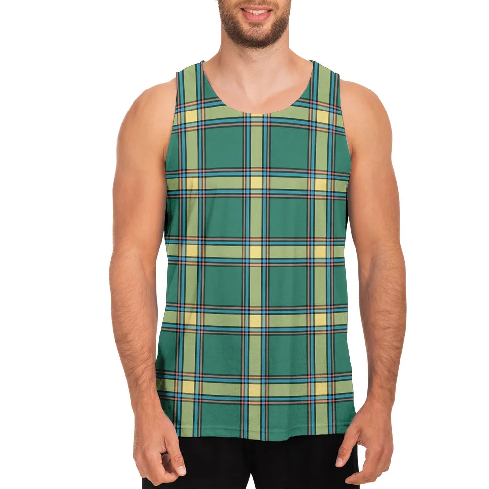 Alberta Province Canada Tartan Mens Tank Top