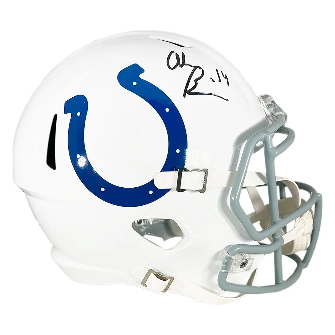 Alec Pierce Signed Indianapolis Colts Speed Full-Size Replica Football Helmet (JSA)