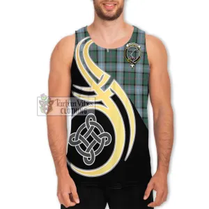 Alexander of Menstry Hunting Tartan Men's Tank Top with Family Crest and Celtic Symbol Style