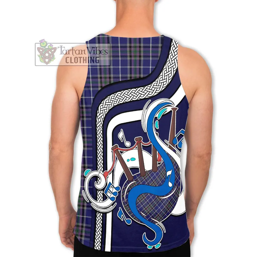 Alexander of Menstry Tartan Men's Tank Top with Epic Bagpipe Style