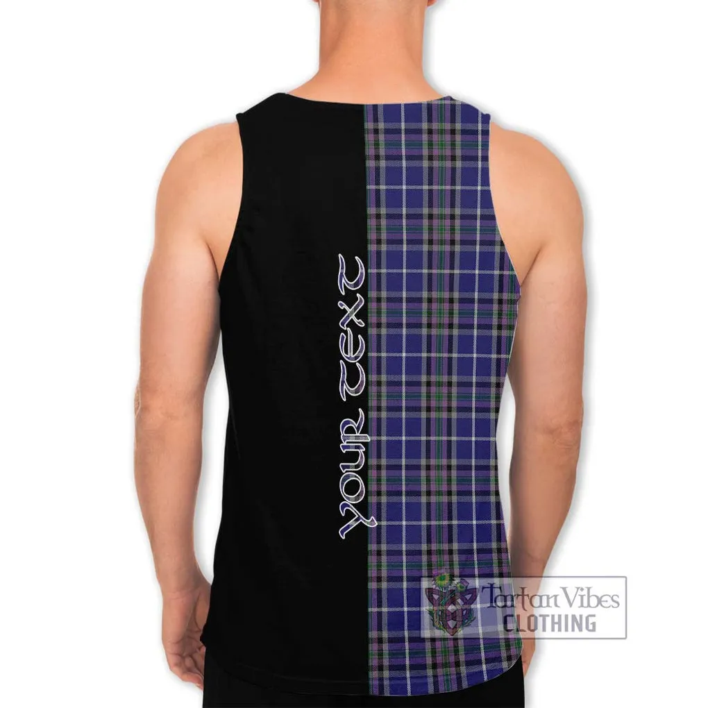 Alexander of Menstry Tartan Men's Tank Top with Family Crest and Half Of Me Style