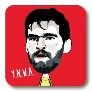 Alisson Becker Cork Backed Coaster    (CBAB)