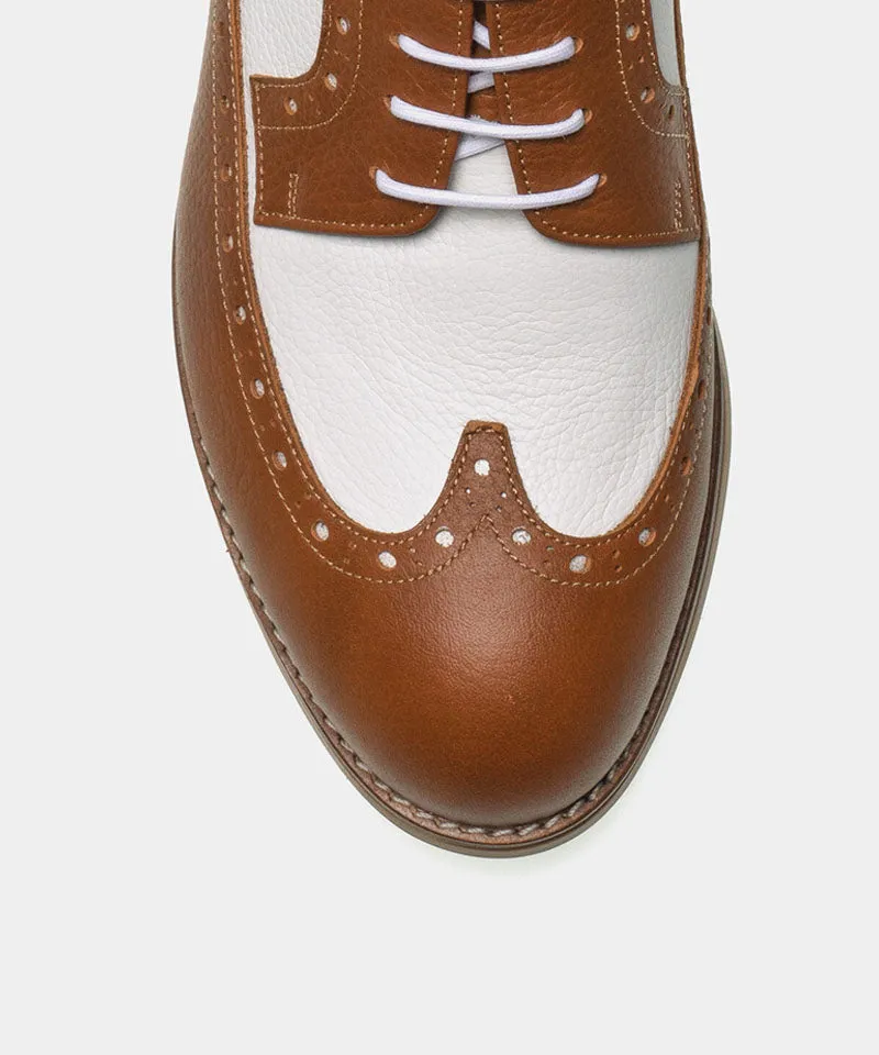 ALL CLASSIC Golf Noble Derby Classic Golf Shoes - Light Brown