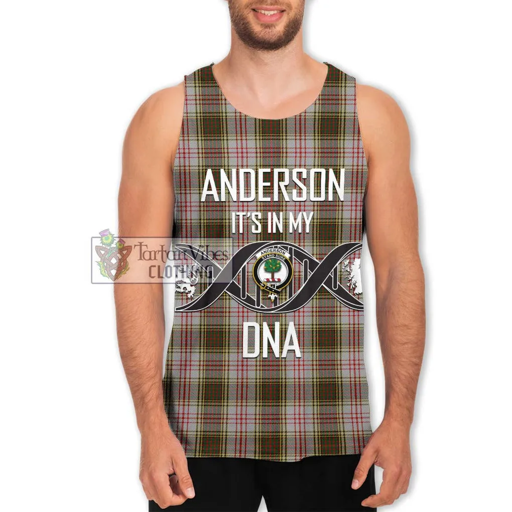 Anderson Dress Tartan Men's Tank Top with Family Crest DNA In Me Style