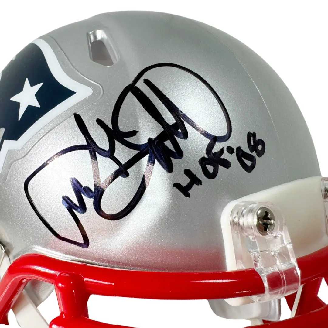 Andre Tippett Signed HOF 08 Inscribed New England Patriots Speed Mini Football Helmet (Beckett)