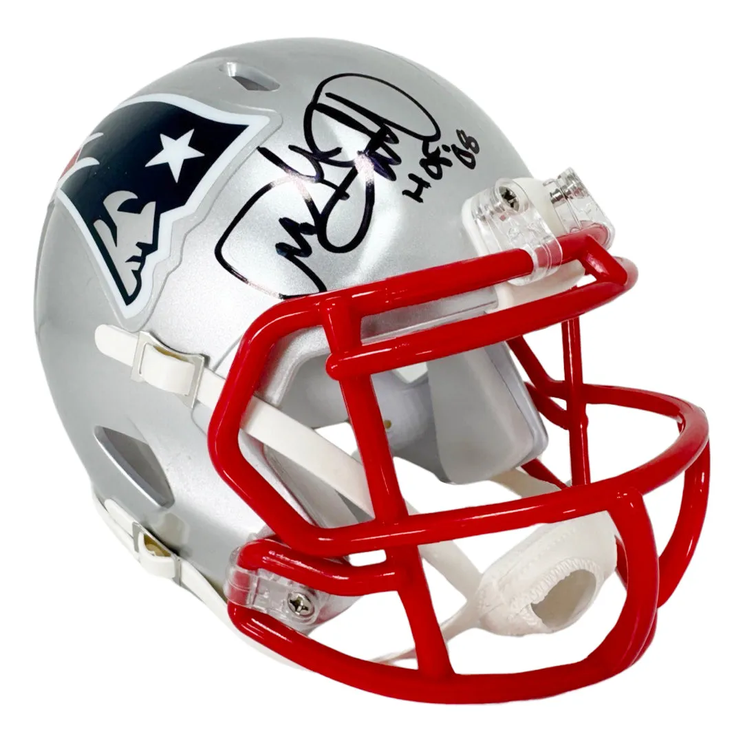 Andre Tippett Signed HOF 08 Inscribed New England Patriots Speed Mini Football Helmet (Beckett)