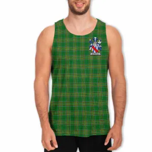 Annesley Irish Clan Tartan Men's Tank Top with Coat of Arms