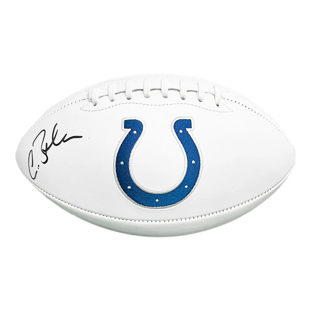 Antoine Bethea Signed Indianapolis Colts Official NFL Team Logo Football (JSA)