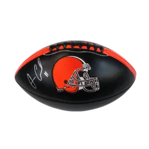 Antonio Callaway Cleveland Browns Autographed Full Size Black Logo Football (JSA)