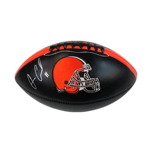 Antonio Callaway Cleveland Browns Autographed Full Size Black Logo Football (JSA)