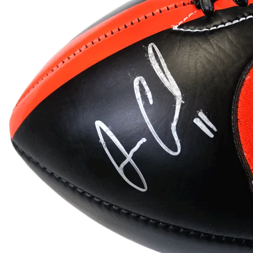 Antonio Callaway Cleveland Browns Autographed Full Size Black Logo Football (JSA)