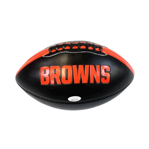 Antonio Callaway Cleveland Browns Autographed Full Size Black Logo Football (JSA)