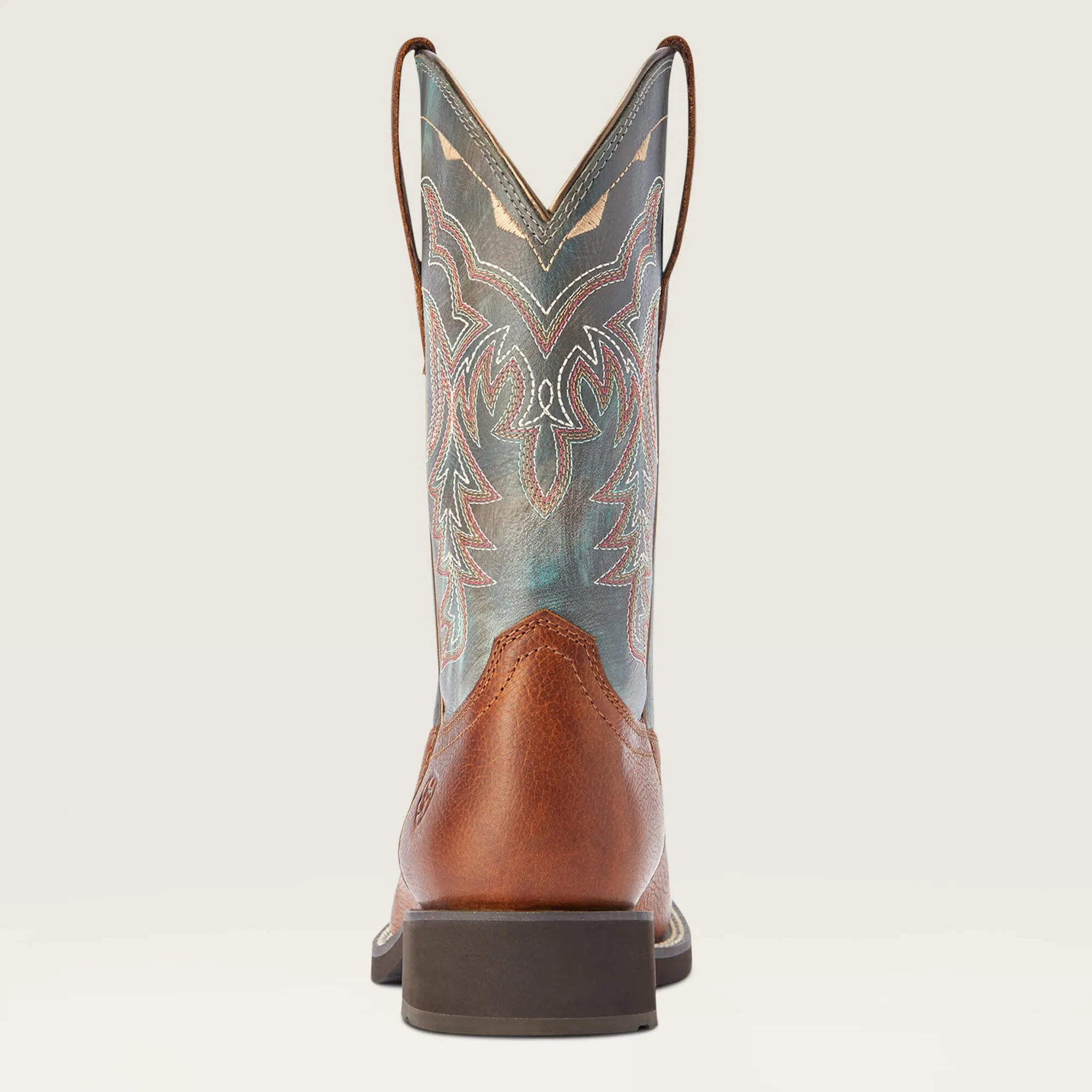 Ariat Women's Delilah Brown and Teal Square Toe Boots