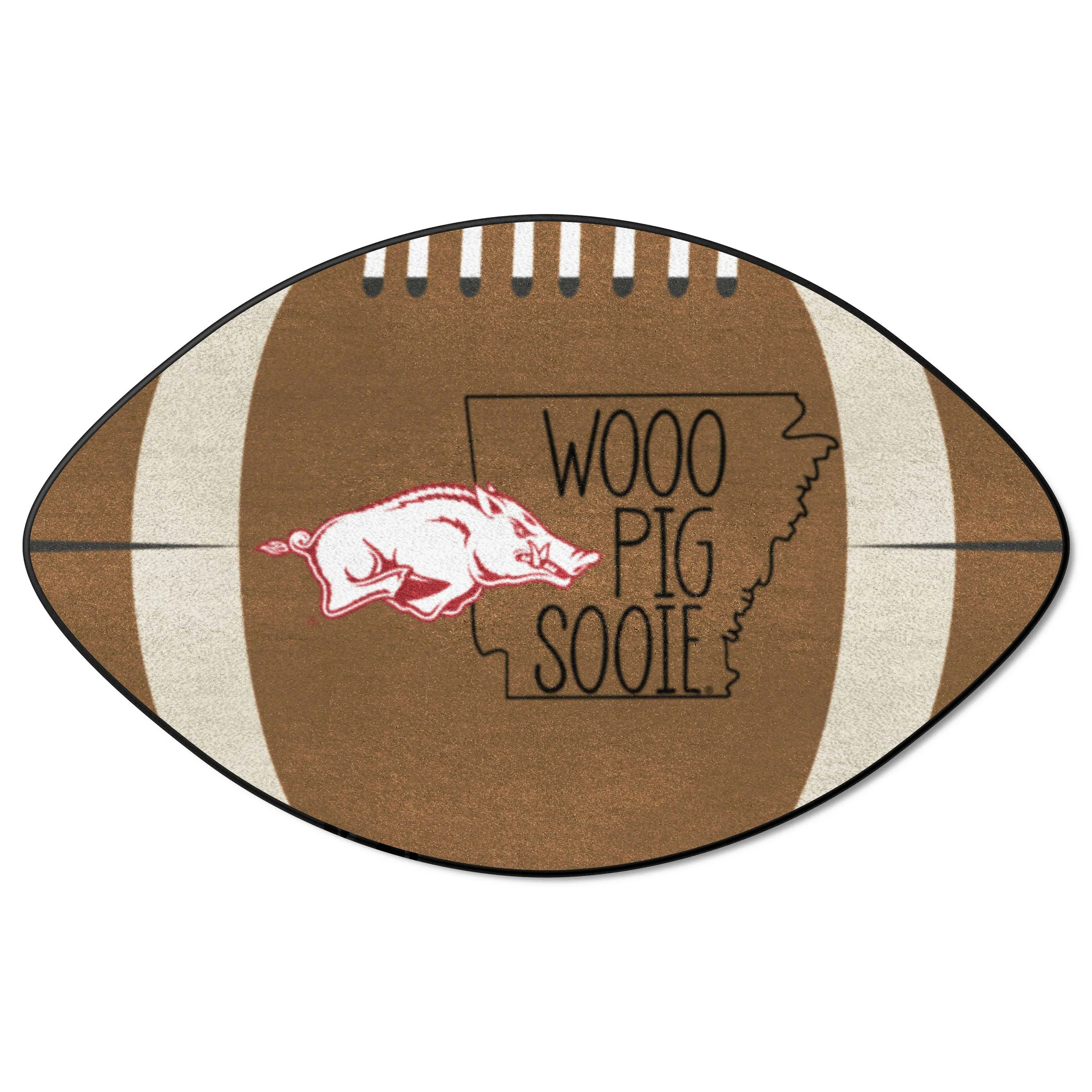 Arkansas Razorbacks Southern Style Football Rug - 20.5in. x 32.5in.