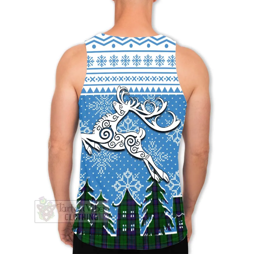 Armstrong Clan Christmas Men's Tank Top Celtic Reindeer Style