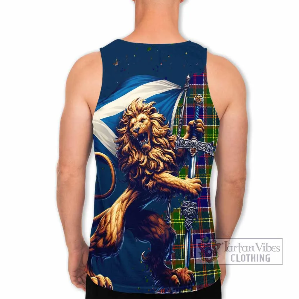 Arnott Tartan Family Crest Men's Tank Top with Scottish Majestic Lion