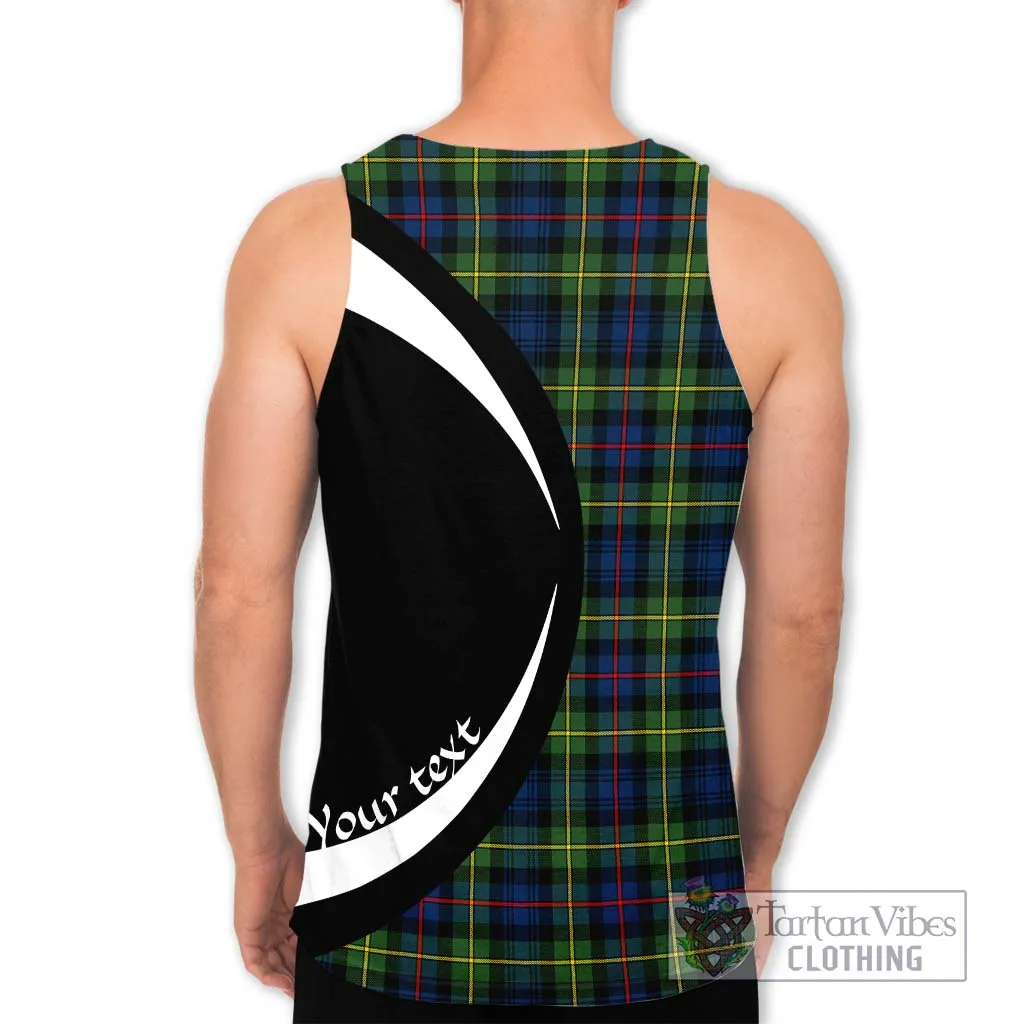 Bailey Modern Tartan Men's Tank Top with Family Crest Circle Style