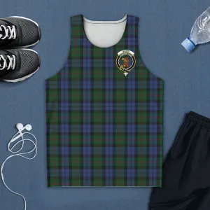 Baird Tartan Mens Tank Top with Family Crest